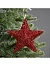 Подвеска световая «Звезда красная», 20×20×5 см, 10 LED, от батареек AG13×3, свечение тёплое белое