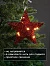 Подвеска световая «Звезда красная», 20×20×5 см, 10 LED, от батареек AG13×3, свечение тёплое белое
