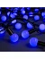 Гирлянда «Нить» 10 м с насадками «Шарики 2.5 см», IP44, тёмная нить, 100 LED, свечение синее, 8 режимов, 220 В