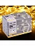 Гирлянда «Нить» 10 м, IP65, УМС, белая каучуковая нить, 100 LED, свечение тёплое белое, 220 В