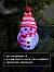 Ёлочная игрушка «Снеговик», 10 см, от батареек, свечение мульти (RGB)