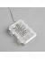 Гирлянда «Нить» 5 м роса, IP65, серебристая нить, 50 LED, 8 режимов, батарейки AAх3 (нет в комплекте), свечение белое