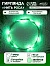 Гирлянда «Нить» 1 м роса, IP20, серебристая нить, 10 LED, батарейки CR2032×2 (в комплекте), свечение зелёное