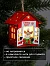Ёлочная игрушка «Дом с оленем», 8.7×4.6 см, 1 LED, от батареек, свечение тёплое белое