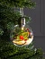 Ёлочный шар «Листочек», 1 LED, от батареек, свечение тёплое белое