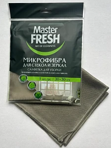 Салфетка Master FRESH микрофибра для стекол и зеркал