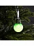 Ёлочный шар «Зимний узор зелёный», d=5 см, 1 LED, от батареек AG13×3, свечение тёплое белое