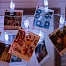 Гирлянда «Нить» 5 м с насадками «Прищепки», IP20, прозрачная нить, 30 LED, свечение белое, 8 режимов, 220 В