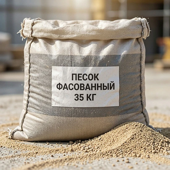 Песок фасованный в мешках 35 кг