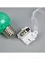 Ёлочный шар «Зимний узор зелёный», d=5 см, 1 LED, от батареек AG13×3, свечение тёплое белое