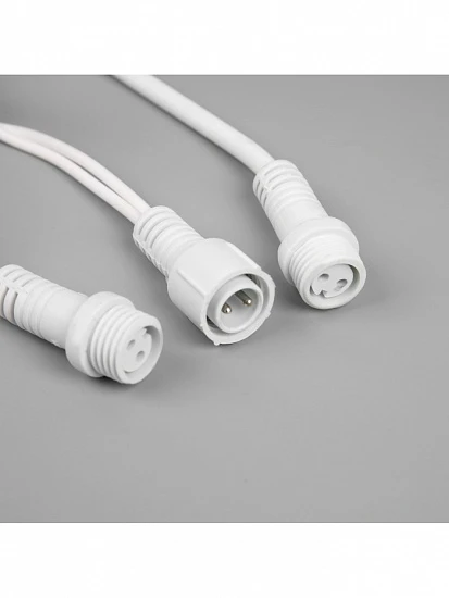 Гирлянда «Нить» 10 м, IP65, УМС, белая каучуковая нить, 100 LED, свечение белое, 220 В