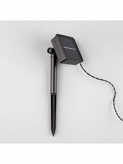 Гирлянда «Нить», 4.5 м, уличная, с насадками «Стрекоза», IP44, 30 LED, 2 режима, солнечная батарея, тёмная нить, свечение тёплое белое