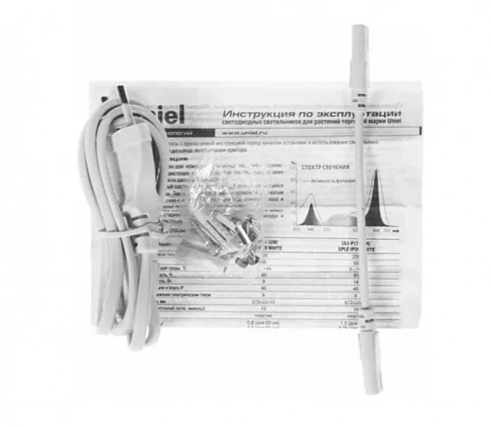Светодиодна фитолампа для растений Uniel ULI-P17-14W/SPLE IP20 WHITE, UL-00003958