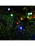 Гирлянда «Нить», 5 м, уличная, IP44, 50 LED, 2 режима, солнечная батарея, тёмная нить, свечение мульти