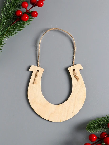 Подкова подвесная, ёлочные игрушки, набор 10 шт., 12×12 см