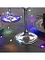 Гирлянда «Мишура» 1 м роса, IP20, серебристая нить, 20 LED, батарейки CR2032×2 (в комплекте), свечение мульти