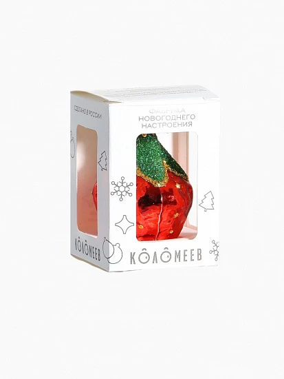 Ёлочное украшение «Клубничка» h=6 см