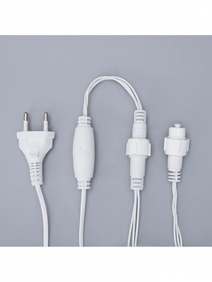 Гирлянда «Нить» 10 м, IP44, УМС, белая нить, 100 LED, свечение белое, 220 В