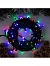 Гирлянда «Нить» 10 м, IP44, УМС, тёмная нить, 100 LED, свечение мульти, 220 В