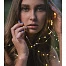 Гирлянда «Нить» 5 м роса, IP20, серебристая нить, 50 LED, свечение тёплое белое, USB