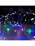 Гирлянда «Нить» 20 м роса, IP20, серебристая нить, 200 LED, свечение мульти, 12 В