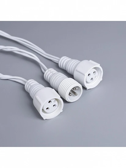 Гирлянда «Нить» 10 м, IP44, УМС, белая нить, 100 LED, свечение белое, 220 В
