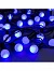 Гирлянда «Нить» 20 м с насадками «Шарики 1.5 см», IP44, тёмная нить, 200 LED, свечение синее, 8 режимов, 220 В