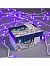 Гирлянда «Нить» 10 м, IP44, белая нить, 100 LED, свечение фиолетовое, 8 режимов, 220 В