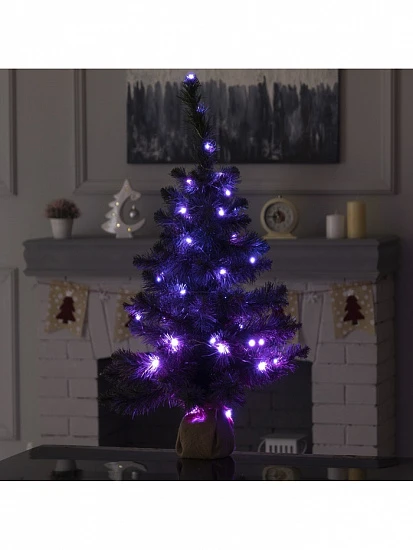 Гирлянда «Нить» 5 м роса, IP20, серебристая нить, 50 LED, пульт ДУ, свечение RGB, USB