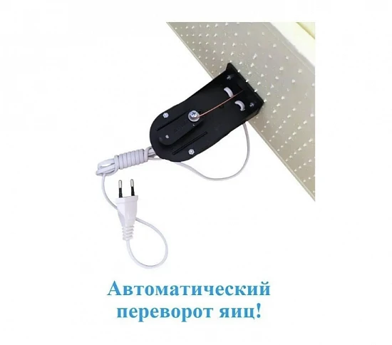 Инкубатор Золушка  98 яиц 220/12В, автом. поворот, терм., гигрометр, 2решетки