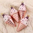 Ёлочные игрушки 4 шт. «Рожок мороженого» 4.5×10 см