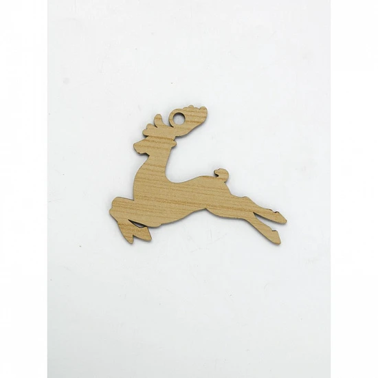 Ёлочная игрушка деревянная «Новый год: олень», набор 10 шт.