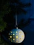 Ёлочный шар «Звёздное небо», 9×9×9.8 см, 1 LED, керамика, от батареек LR44×2, свечение тёплое белое