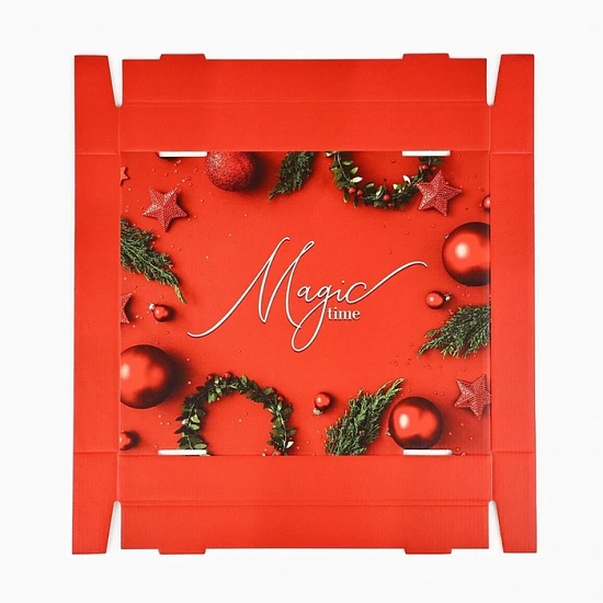 Коробка подарочная новогодняя складная Magic time, 30×24.5×15 см, Новый год
