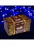 Гирлянда «Нить» 10 м, IP44, УМС, тёмная нить, 100 LED, свечение синее, 220 В
