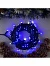 Гирлянда «Нить» 10 м, IP44, УМС, тёмная нить, 100 LED, свечение синее, мерцание белым, 220 В