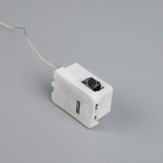 Набор гирлянд «Нить» 1 м роса, IP20, серебристая нить, 10 LED, свечение тёплое белое, 3 режима, батарейки AG13×3 (в комплекте), 5 шт.