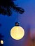 Елочный шар «Бархатный зефир» 8 см, 1 LED, от батареек LR44×3, свечение тёплое белое
