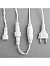 Гирлянда «Нить» 10 м, IP44, УМС, белая нить, 100 LED, свечение мульти, 220 В
