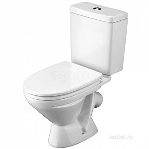 Унитаз компакт Лига 2РА белый косой Santek 1WH302141