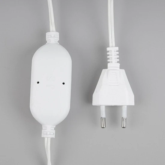 Гирлянда «Нить» 10 м роса, IP44, медная нить, 100 LED, свечение синее, мерцание, 220 В