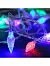 Гирлянда «Нить» 5 м с насадками «Шишки», IP20, прозрачная нить, 20 LED, свечение мульти (RG/RB), мигание, 220 В