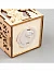 Ёлочная игрушка «Домик с Дедом Морозом с мешком», 8×6.5×6 см, от батареек, свечение тёплое белое