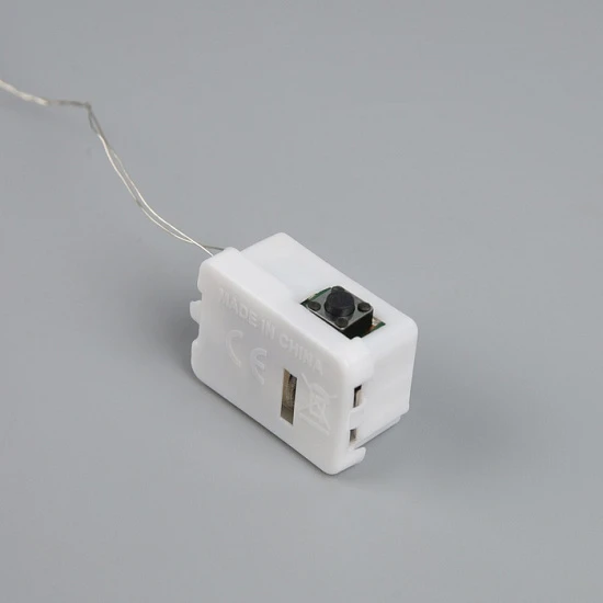 Набор гирлянд «Нить» 1 м роса, IP20, серебристая нить, 10 LED, свечение белое, 3 режима, батарейки AG13×3 (в комплекте), 5 шт.