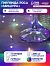 Гирлянда «Мишура» 5 м роса, IP20, серебристая нить, 200 LED, свечение мульти, 12 В