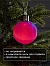Елочный шар «Бархатный узор» 8 см, 1 LED, от батареек LR44×3, свечение тёплое белое