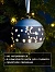 Ёлочный шар с подсветкой «Олень», 10×8.8×8.8 см, 1 LED, керамика, от батареек LR44×3, керамика, свечение тёплое белое