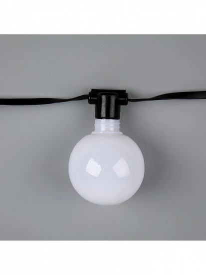 Умная гирлянда «Нить» 6 м с насадками «Шарики», IP20, тёмная нить, 20 LED, свечение RGB, USB