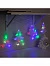 Гирлянда «Нить» 2 м с насадками «Ёлка матовая», IP20, прозрачная нить, 30 LED, свечение мульти (RG/RB), мигание, 220 В