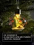 Ёлочный шар «Снеговик», d=8 см, 1 LED, от батареек, свечение тёплое белое